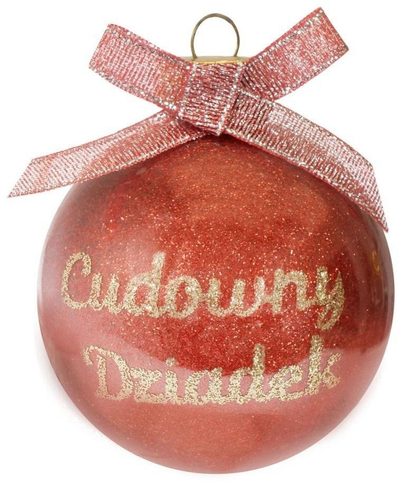 Ornament festiv për pemë, Glitter Bauble For Grandpa, dekor me shkëlqim, për gjysh