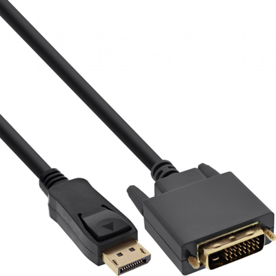 Kabllo InLine DisplayPort në DVI-D, 1.5m, e zezë