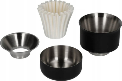 Filtri pour-over Fellow Stagg X, çelik inox, me bazë silikoni, ngjyrë argjendtë