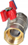Valvul sferike Ferro F-COMFORT DN25, 1", dorezë fluture, bronz