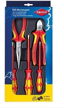 Set veglash të izoluara Knipex 002013, pincë dhe kaçavida, VDE 1000 V