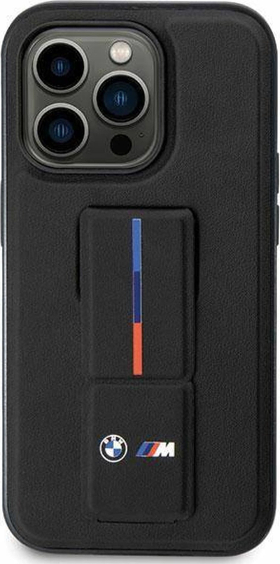 Mbulesë telefoni BMW BMHCP14M22GSLK për iPhone 14 Plus, hardcase Grip, e zezë