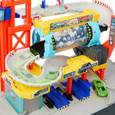 Set loje me makina Matchbox Super Auto Center, 33 pjesë, për kalamaj