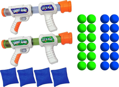 Lojë shkathtësie Leantoys Dexterity Game Target Throw, set 4 në 1, me qese dhe toptha, shumëngjyrëshe