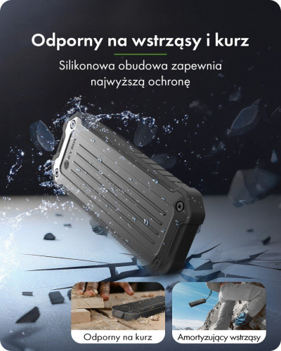 Надворешно куќиште за SSD M.2 NVMe, USB 3.2 Gen 2, Type C, сиво