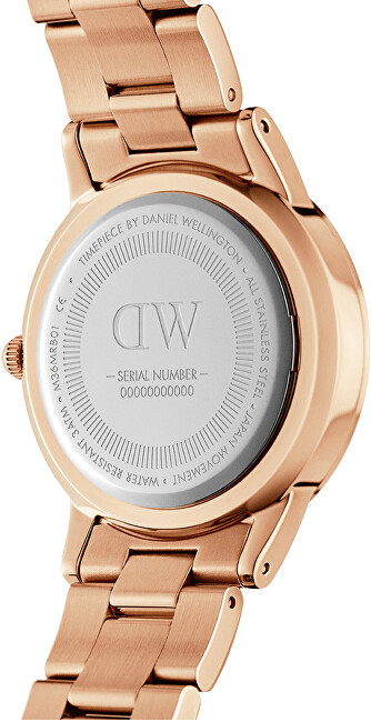Orë dore goca Daniel Wellington Iconic Link 36 DW00100209, ari rozë