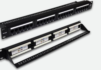 Пач панел Alantec PK001, UTP Cat.6, 24 порти RJ45, 1U