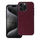 Kapotë Mag Cover MagSafe për iPhone 15 Pro, tekstil mat, burgundy