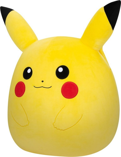 Lodër pelushi Kellytoy Squishmallows, 20 cm, Pokémon Pikachu, shumë e butë