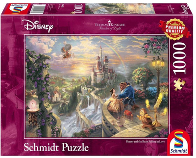 Puzzle Schmidt Spiele Thomas Kinkade Disney Beauty and the Beast, 1000 pjesë, shumëngjyrësh