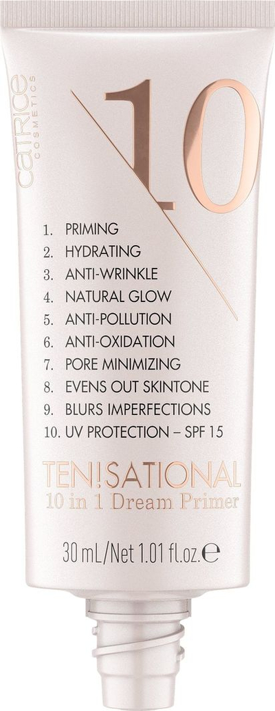 Прајмер за лице Катрис Тен!сешенал 10 во 1 Дрим, SPF 15, 30 ml, беж