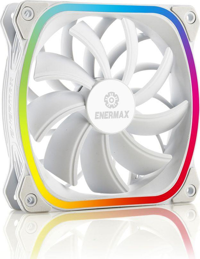Ftohës Enermax SquA RGB, 120 mm, i bardhë
