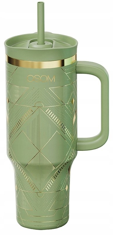 Termos Osom Water Bottle OSOM1931GR, 1200 ml, me dorezë, jeshil