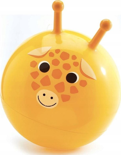 Top kërcyes Giraffe Bouncing Ball Gigi, për kalamaj 3 6 vjeç, me doreza, shumëngjyrësh