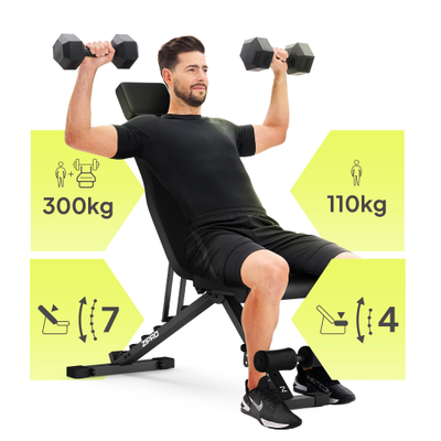 Stol fitnesi Zipro Grind, i zi