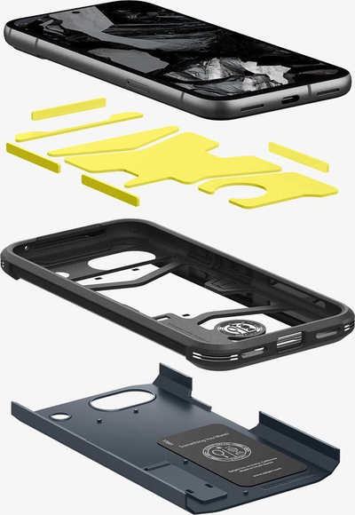 Këllëf telefoni Spigen Tough Armor për Google Pixel 8a, i fortë, metal slate