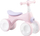 Biçikletë balanc MoMi Tobis, ride-on me flluska, 4 rrota, rozë