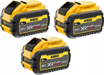 Set baterish me karikues DeWalt DCB118X3 FlexVolt, 3x 18V 5Ah, karikim i shpejtë