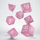Set zare Q Workshop Elvish Shimmering Pink and White, 7 copë, rozë me shkëlqim