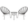 Set kopshti lounge Allegra (HM21047.12), zezë