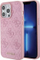 Mbrojtëse telefoni Guess Leather 4G, iPhone 15 Pro Max 6.7", lëkurë eko, rozë
