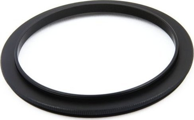 Adapter fotografic KiwiFotos Reverse Mounting Ring 55mm në 58mm, unazë metalike e zezë