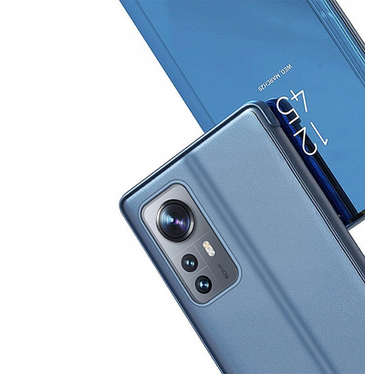 Mbulesë telefoni Hurtel Clear View për Xiaomi 12 Lite, flip cover, blu