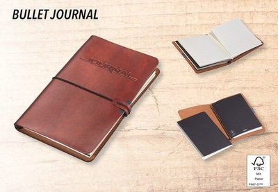 Ditar Bullet Journal Troika Notes, A5, 2 fletore, kafe