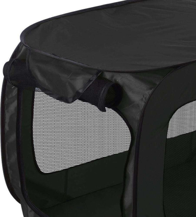 Shpi portative për qen Dogs Collection Pop Up, 54 x 54 x 92 cm, najlon, e zezë