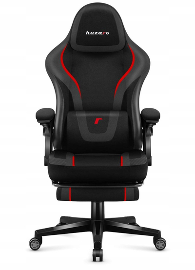 Karrige gaming Force 4.6 Carbon, ergonomike, me mbështetëse këmbësh, e zezë gri