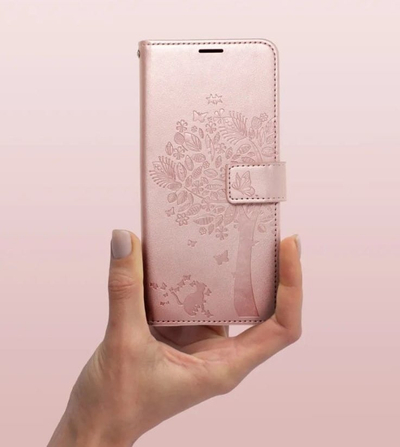 Këllëf portofol MEZZO për Xiaomi Mi 11 Lite 5G, me litar, lëkurë eko, rozë