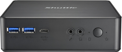 Мини ПК Shuttle XPC Nano NC4010BAV2, Intel Celeron 7305, 8GB RAM, 128GB SSD, Windows 11 Pro, црн