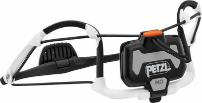 Dritë ballore Petzl IKO AirFit, 350 lumene, Hybrid Concept, e zezë e bardhë