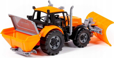 Lodër traktor bore Wader Polesie Progress, me plug bore, 31cm, portokalli