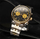 Orë dore për meshkuj Seiko SSB430P1, e aargjendtë/artë