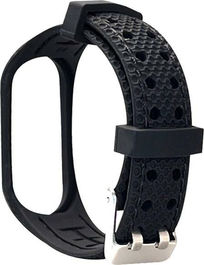 Rrip sportiv Beline për Xiaomi Mi Band 3 4, silikon, i zi