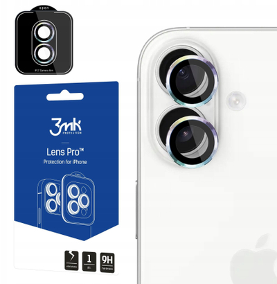 Mbrojtës kamerë 3MK Lens Protection Pro për Apple iPhone 17, xham mbrojtës, shumëngjyrësh