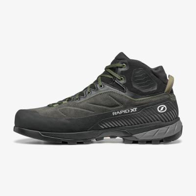 Këpucë alpinizmi Scarpa Rapid XT Mid GTX, Gore Tex, burra, gri ushtarake