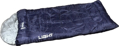 Thes fjetjeje Light Tourist Mummy Sleeping Bag With Hood 2 in 1 200, fibrë poliestre, me kapuç, blu