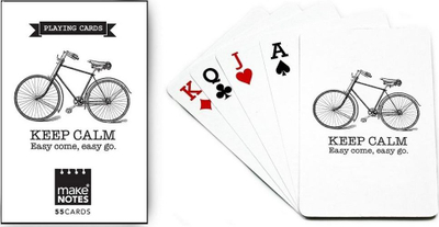 Karta loje MakeNotes Cycling Playing Cards, 55 copa, të bardha