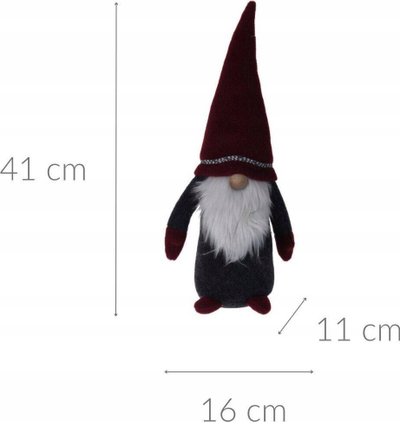 Stoper dere Home and Styling Collection Gnom, 41 cm, burgundy