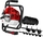 Stërvitëse toke me benzinë Dedra DED8809, motor 52cm³ 1.45kW, diametër 100–200mm, e kuqe