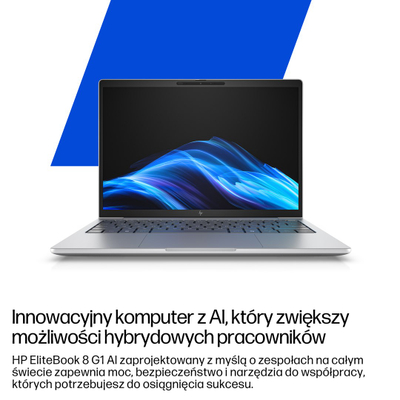 Laptop HP EliteBook 8 G1i, 16\", Intel Core Ultra 5, 24GB RAM, 512GB SSD, сребрен