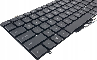 Tastierë laptopi Dell, layout US, me numpad të plotë, e zezë