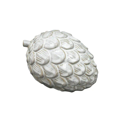 Figurë dekorative MAVE Figure Cone, qeramike, 17.2x12x11cm, e bardhë
