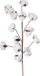 Degë dekorative BOLTZE Cotton, pambuk artificial, e bardhë