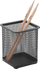 Mbajtëse për stilolapsa Q-CONNECT Office Set, metal, katrore, e zezë