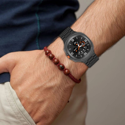 Rrip ore Tech-Protect çelik për Samsung Galaxy Watch 8 edhe 8 Classic, çelik inox, ngjyrë argjendi
