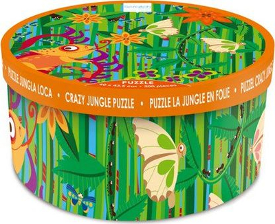 Puzzle Crazy Jungle, 200 copa, motiv xhungël, shumëngjyrësh