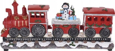 Dekor LED Krishtlindjesh Home Styling Collection Train Snowman, 39 cm, shumëngjyrësh